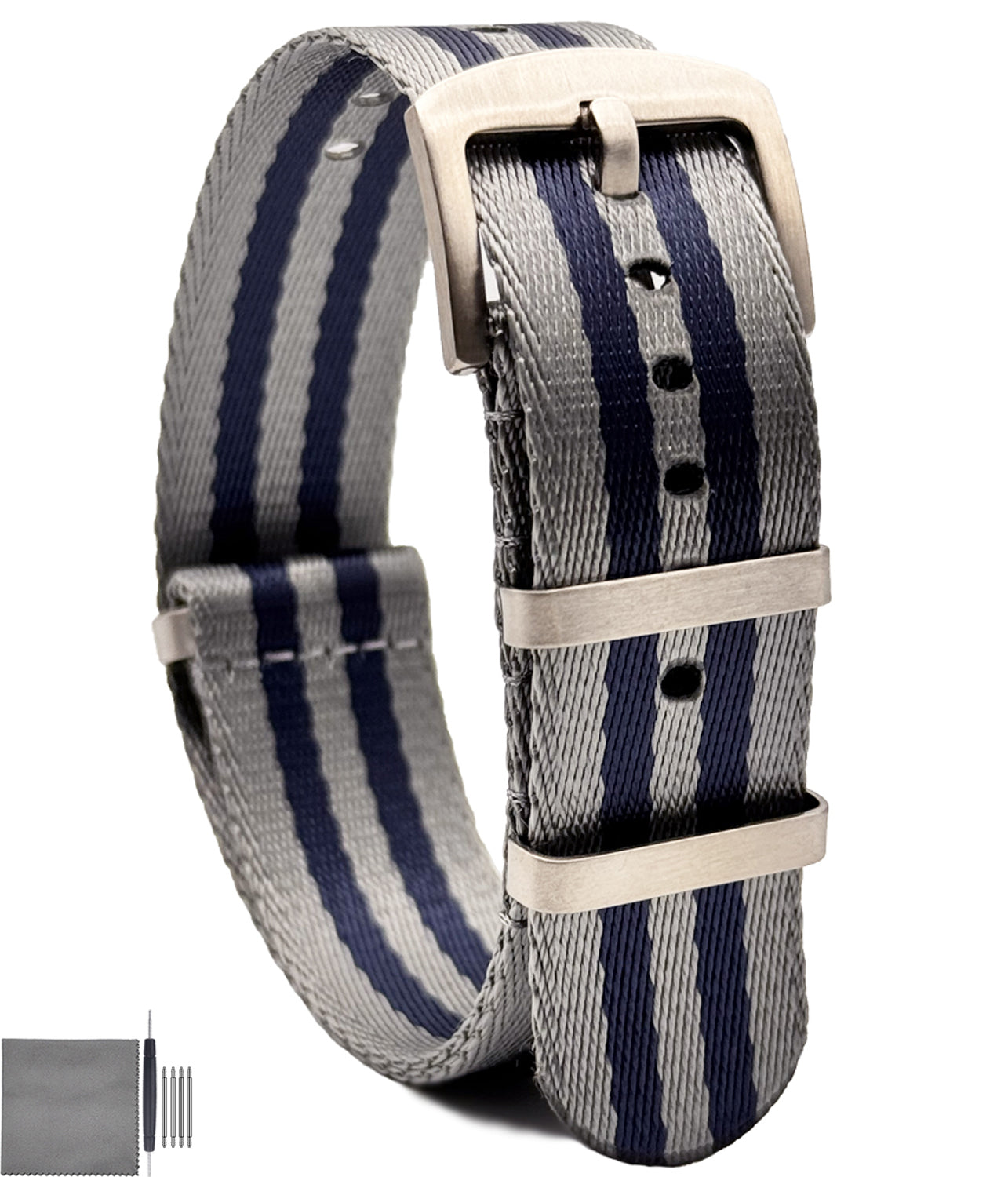 Military Ballistic Nylon Nato Watch Straps Bands with Heavy Buckle for Men Women