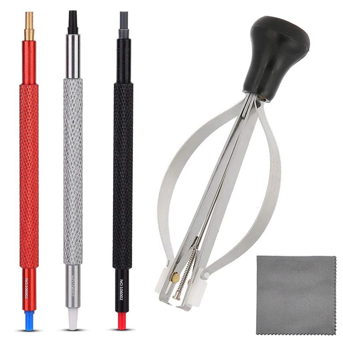 6 in 1 Watch Hand Repair Tools with 3PCS Watch Hands Pressers Pusher 2PCS Removers