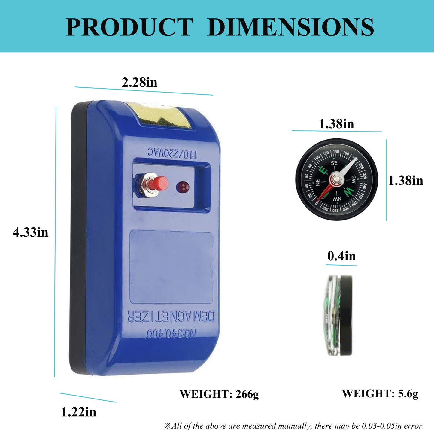 Watch Demagnetizer, Professional Mechanical Wristwatch Repair Degaussing Demagnetizer Tool
