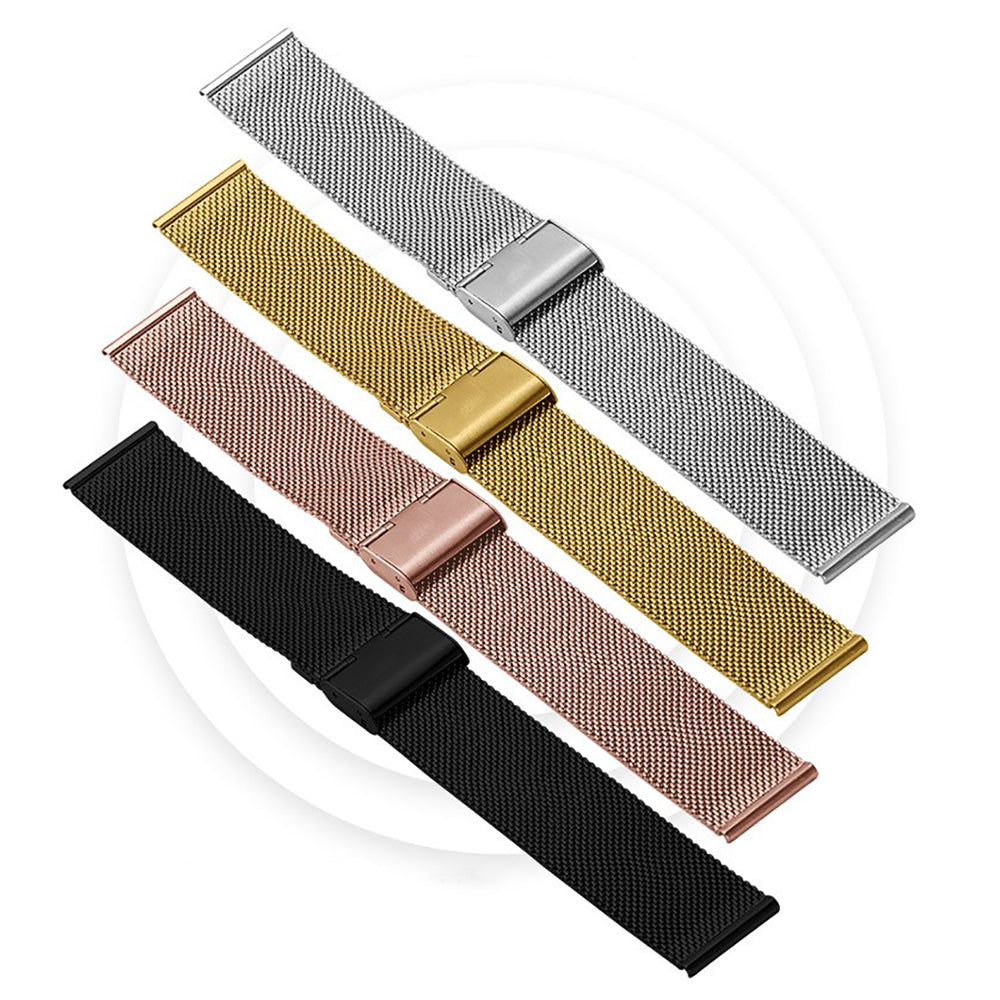 Stainless Steel Mesh Watch Straps for Men Women with Install Tool