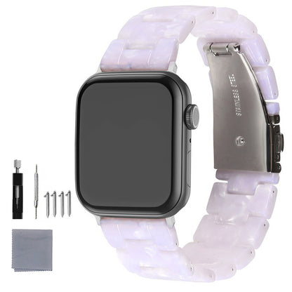 Quick Release Resin Watch Bands With Stainless Steel Buckle and Adjustment Tools for Women Men