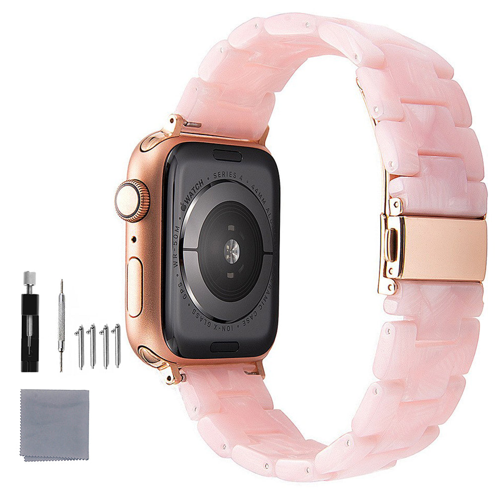Quick Release Resin Watch Bands With Stainless Steel Buckle and Adjustment Tools for Women Men