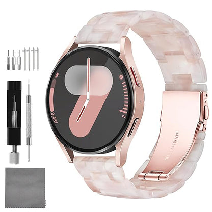 Quick Release Resin Watch Bands With Stainless Steel Buckle and Adjustment Tools for Women Men