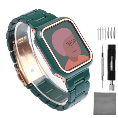Quick Release Resin Watch Bands With Stainless Steel Buckle and Adjustment Tools for Women Men