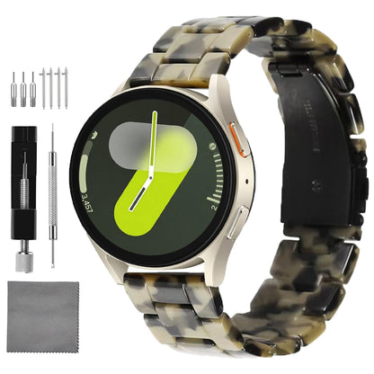 Quick Release Resin Watch Bands With Stainless Steel Buckle and Adjustment Tools for Women Men
