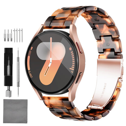 Quick Release Resin Watch Bands With Stainless Steel Buckle and Adjustment Tools for Women Men