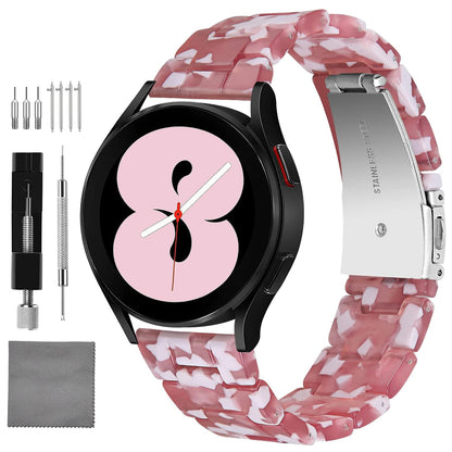 Quick Release Resin Watch Bands With Stainless Steel Buckle and Adjustment Tools for Women Men
