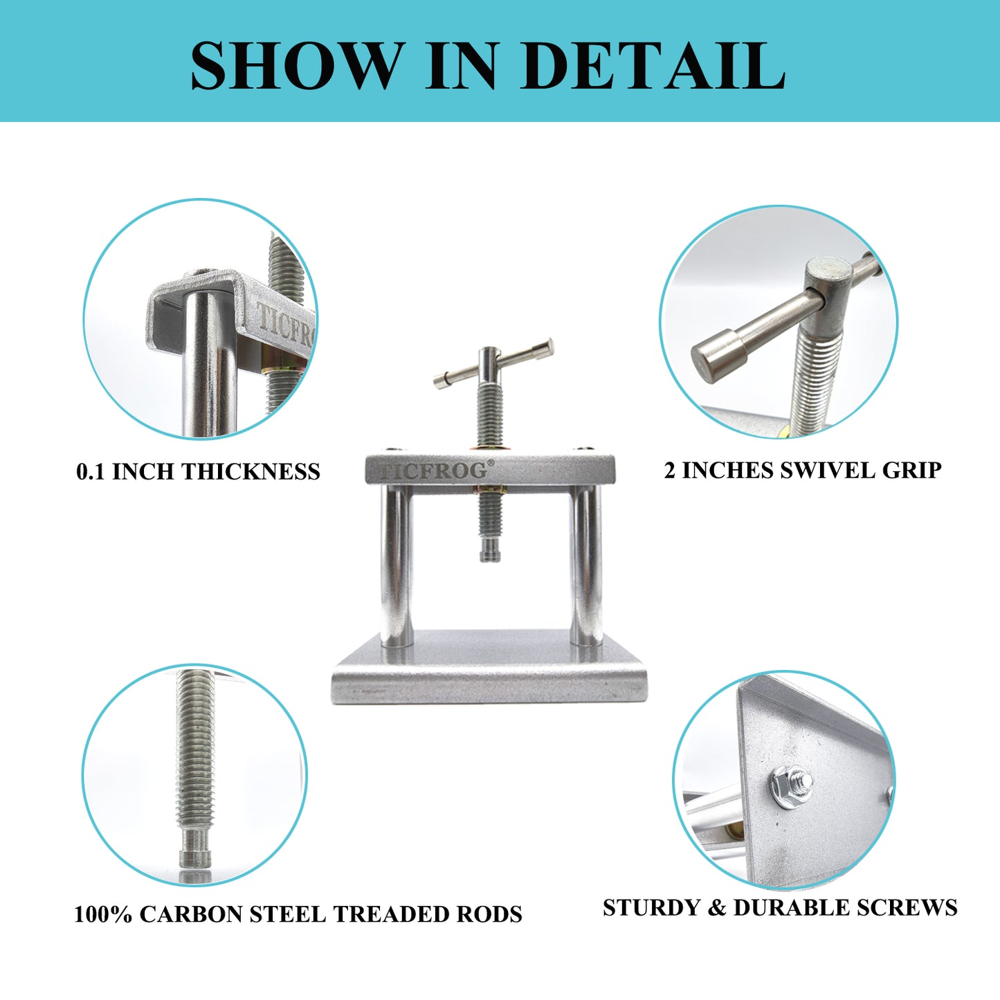 Watch Press Tool, Watch Crystal Press, Set Back Case Closer, Metal Watch Back Case Press, Watch Battery Replacement Tool with Watch Cleaning Cloth and 12 Dies for Round&Square Watch Dials