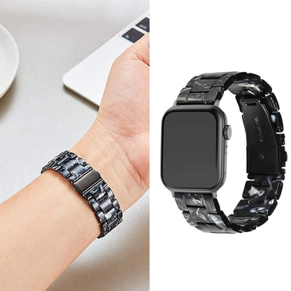 Quick Release Resin Watch Bands With Stainless Steel Buckle and Adjustment Tools for Women Men