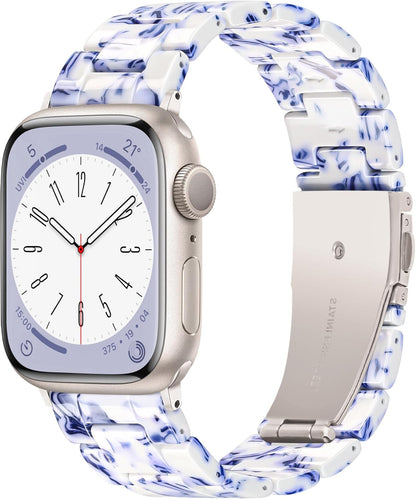 Quick Release Resin Watch Bands With Stainless Steel Buckle and Adjustment Tools for Women Men