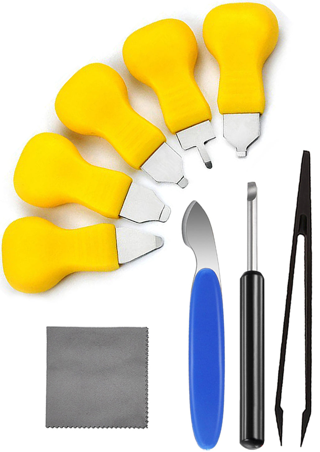 Watch Back Removal Tool, 9 in 1 Watch Battery Replacement Tool Kit with 7 Types of Pry Tools