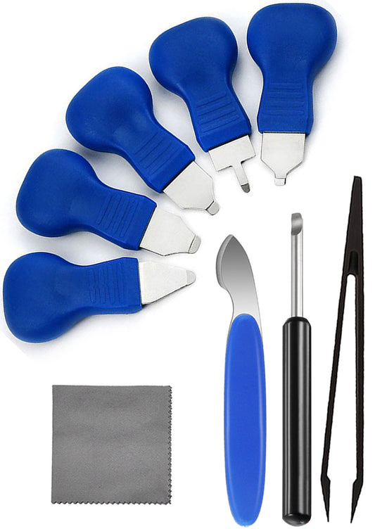 Watch Back Removal Tool, 9 in 1 Watch Battery Replacement Tool Kit with 7 Types of Pry Tools