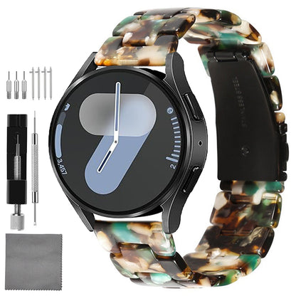 Quick Release Resin Watch Bands With Stainless Steel Buckle and Adjustment Tools for Women Men