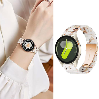 Quick Release Resin Watch Bands With Stainless Steel Buckle and Adjustment Tools for Women Men