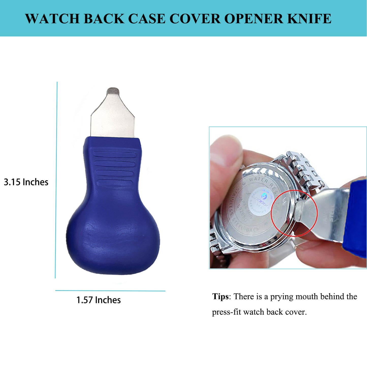 Watch Case Press Tool Kit with 12 Dies for Round Watch Dials