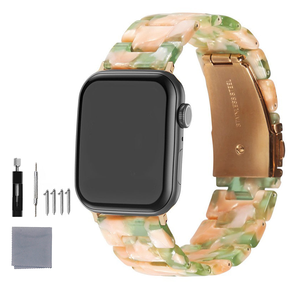 Quick Release Resin Watch Bands With Stainless Steel Buckle and Adjustment Tools for Women Men
